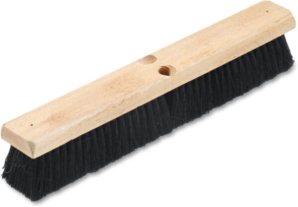 18 BLACK PUSH BROOM MED