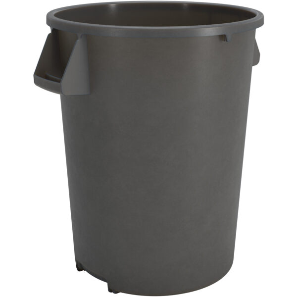 32 GALLON ROUND GRAY TRASH CAN