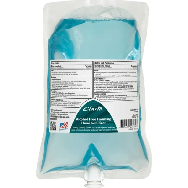 BETCO ALCOHOL FOAMING HAND SANITIZER 33.8oz-6-CS