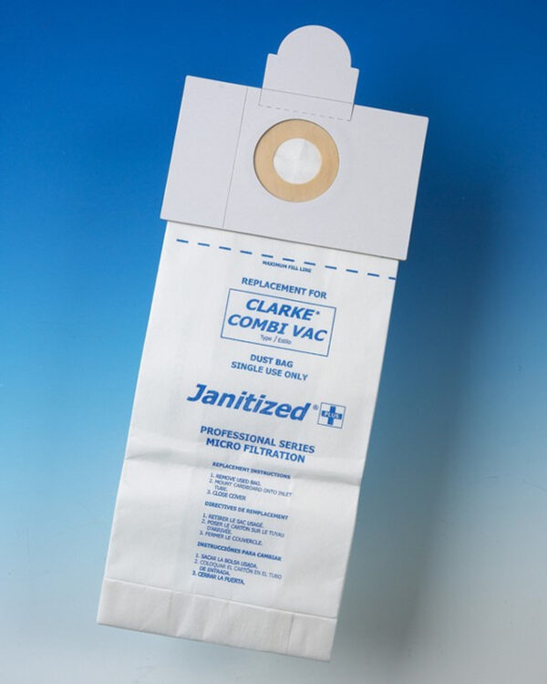 CLARKE COMBI TYPE 614 SERIES VACUUM BAG 10-PK