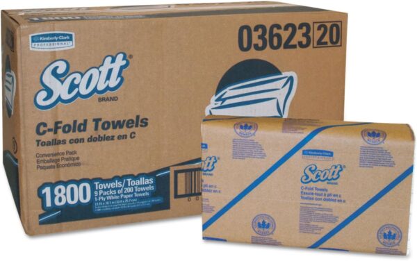 KC C-FOLD WHITE 1800-CS