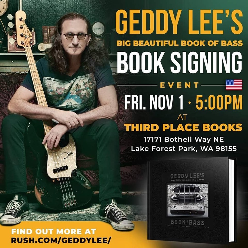 Geddy Lee of Rush announces book signing