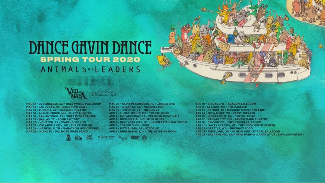 Dance Gavin Dance announce show at Showbox Sodo