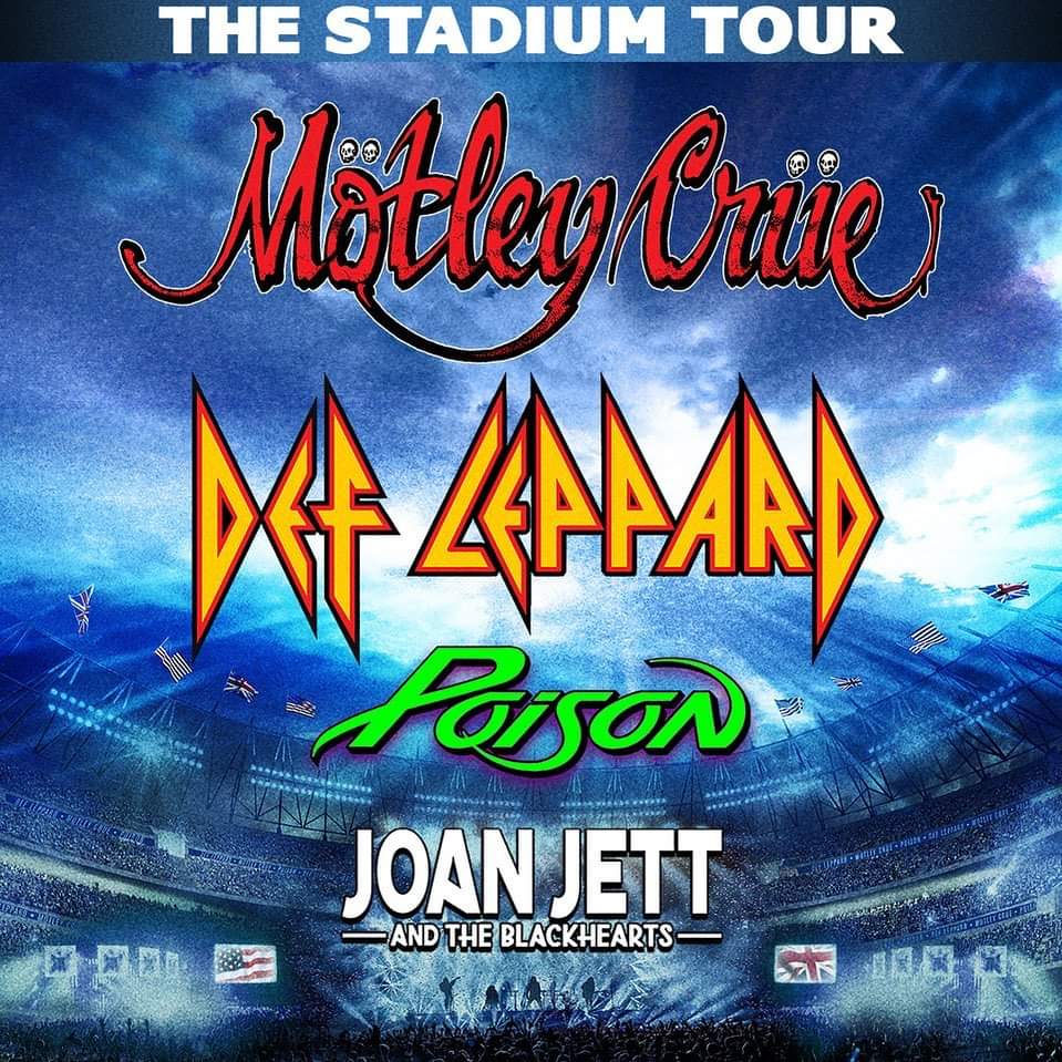 Motley Crue announce tour with Def Leppard, Poison, and Joan Jett