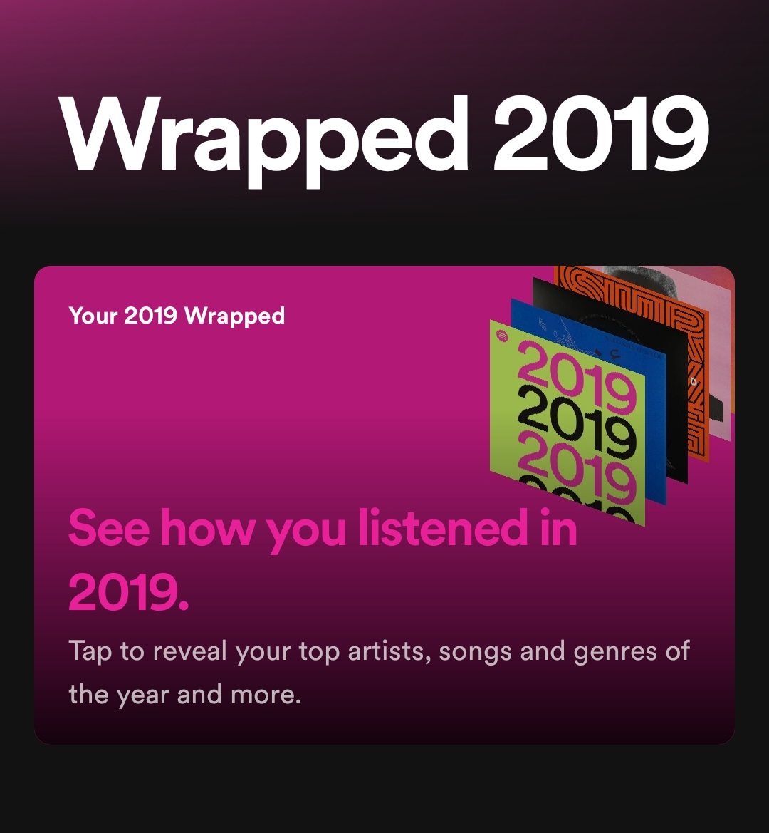 Relive your favorite music of 2019 with Spotify’s “Wrapped” feature