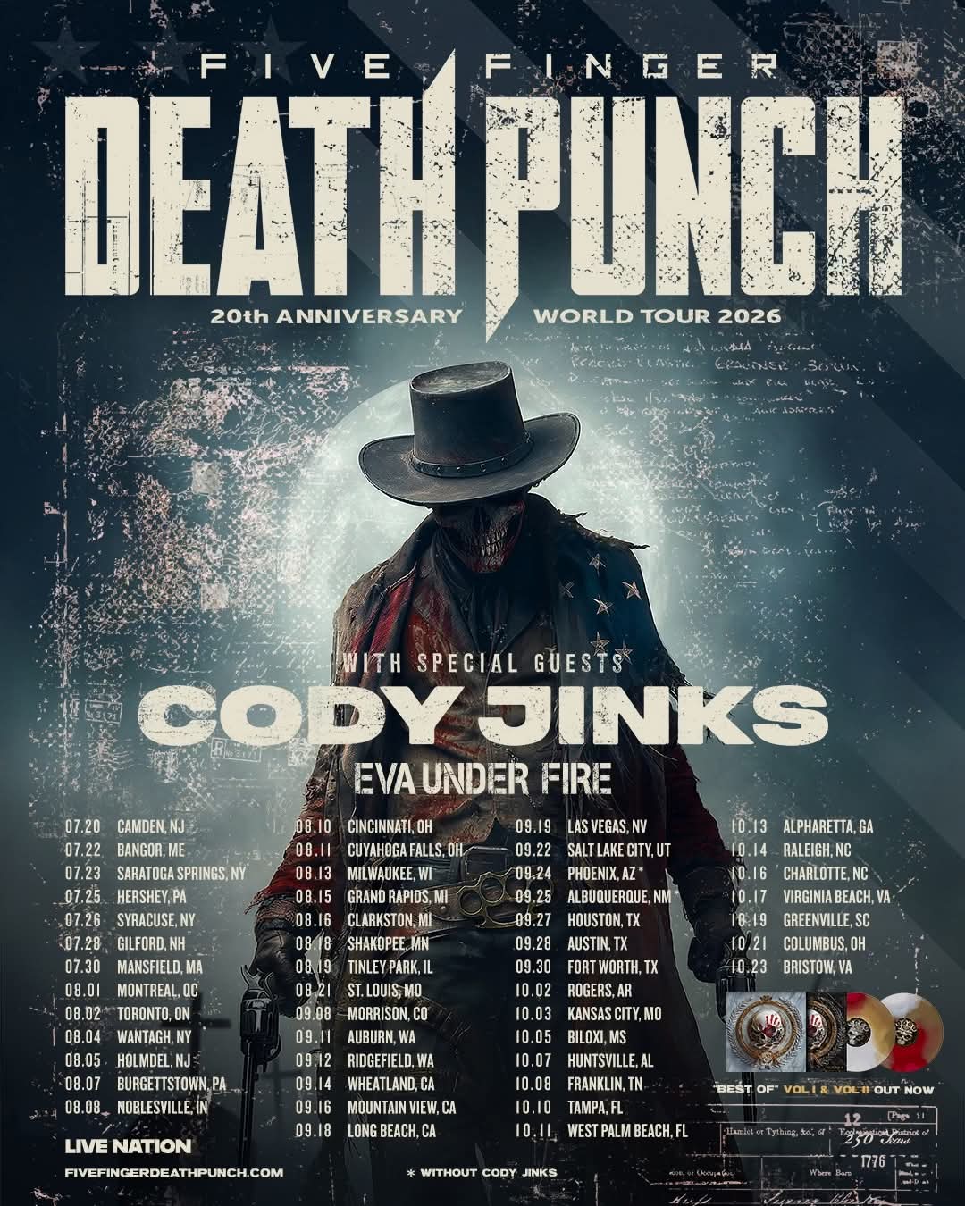 Five Finger Death Punch Announce Two Washington Shows
