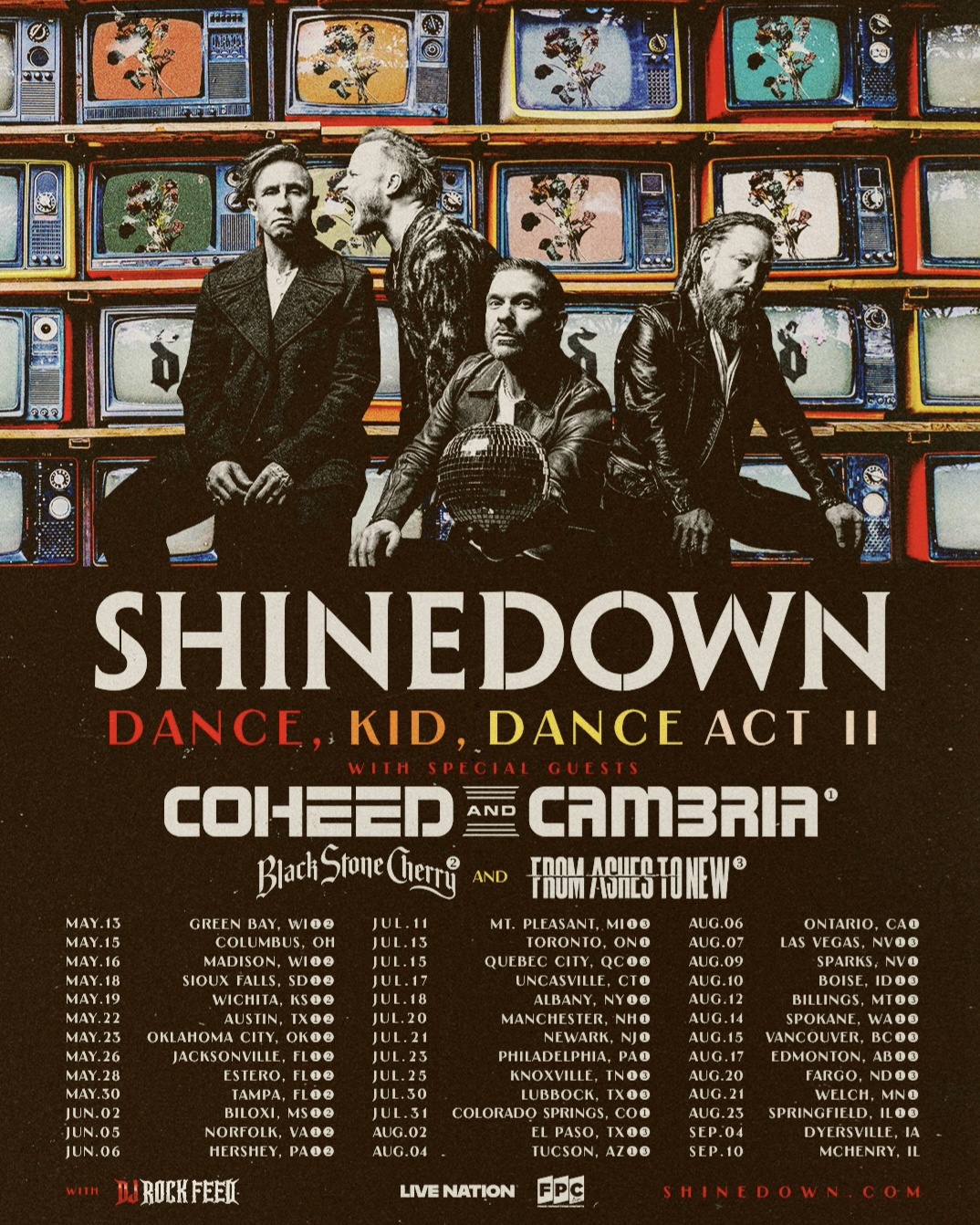 Shinedown Announce Spokane Show