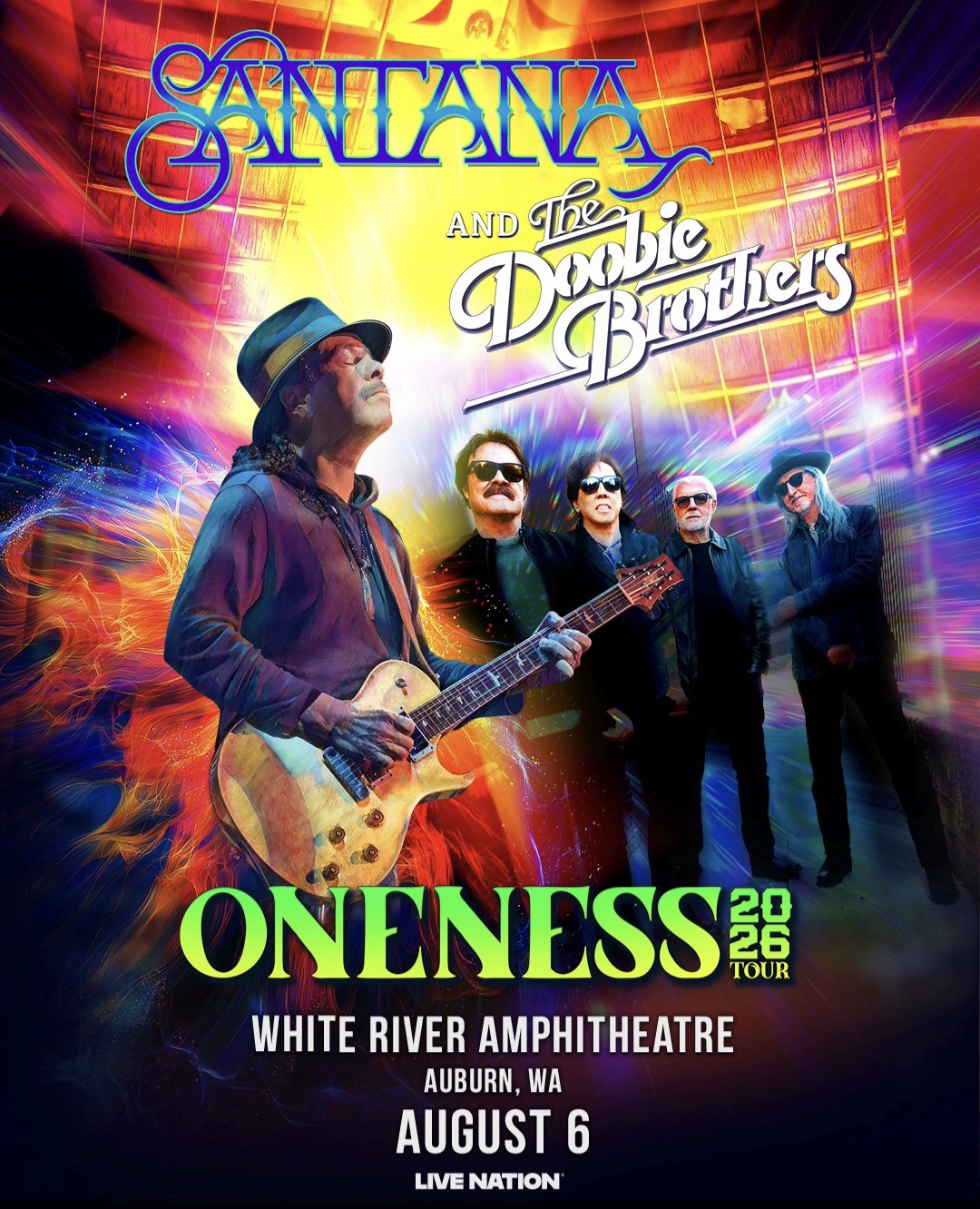 Santana and The Doobie Brothers Announce Auburn Show